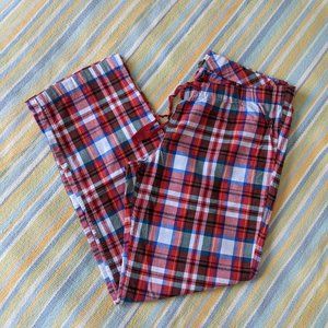 J. Crew Factory red plaid flannel PJ pajama pants Medium